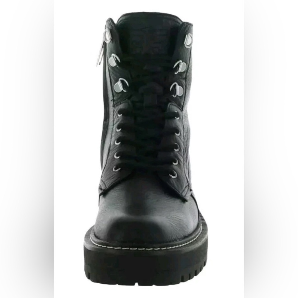 Sam Edelman / Women's Lue  Lugged Sole Black Leather Combat Boots Size 8 - Picture 3 of 10
